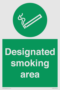 Designated smoking area